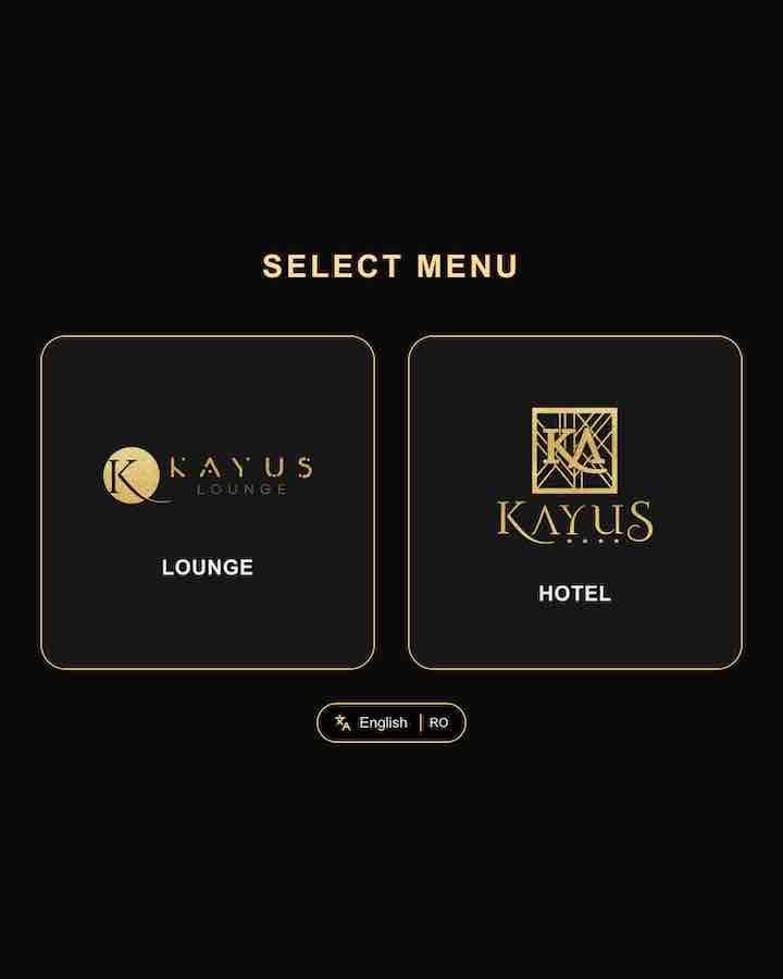 Kayus menu website